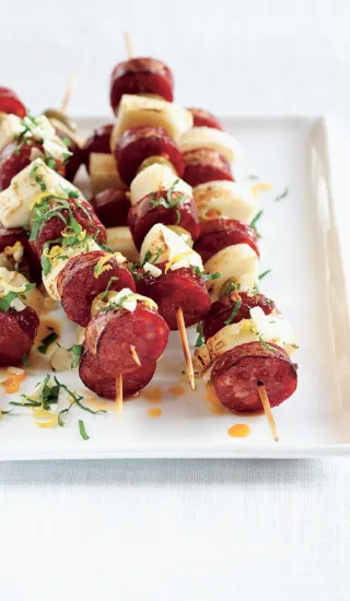 Špíz chorizo & sýr