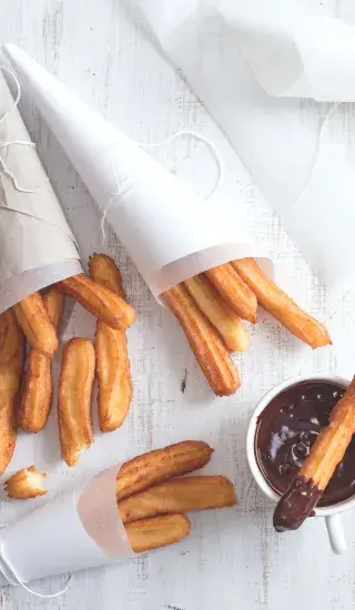 Churros s chilli čokoládou 