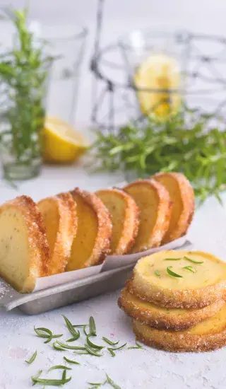 Citronovo-rozmarýnové sušenky