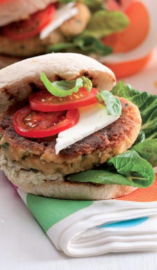 Cizrnový hamburger