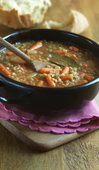 Čočková polévka z trouby