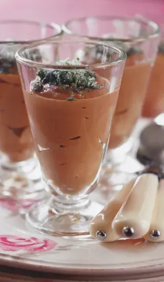 Čokoládová pěna s mascarpone a citronem