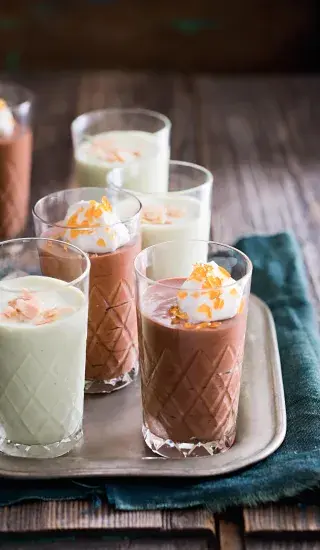 Čokoládová pěna s čajem