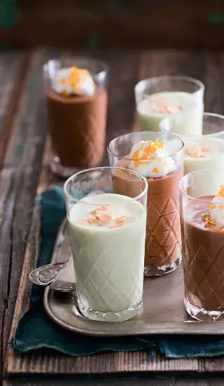 Čokoládová pěna s čajem