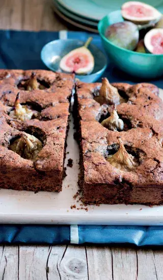 Čokoládovo-fíková buchta