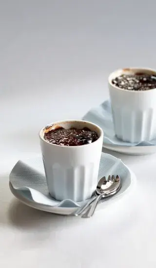 Čokoládový crème brûlée