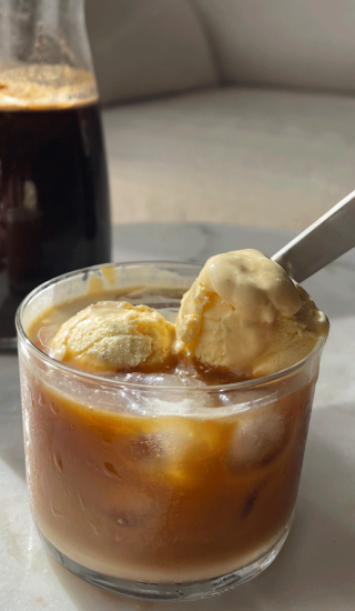Affogato latte s Baileys