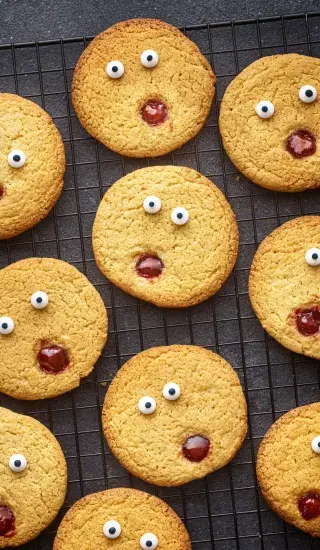 Strašidelné halloweenské sušenky