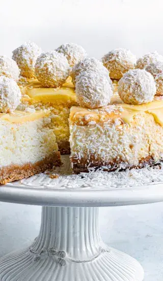 Raffaello cheesecake
