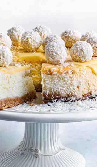 Raffaello cheesecake