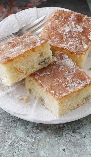 Angreštová buchta s pomerančovou polevou