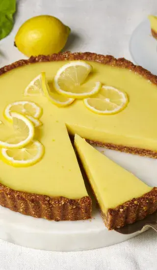 Veganský citronový koláč