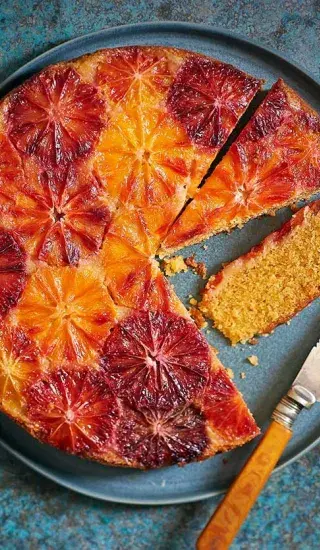 Obrácený koláč s krvavými pomeranči