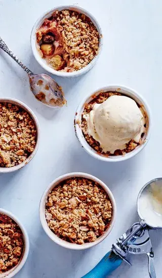 Angreštový crumble