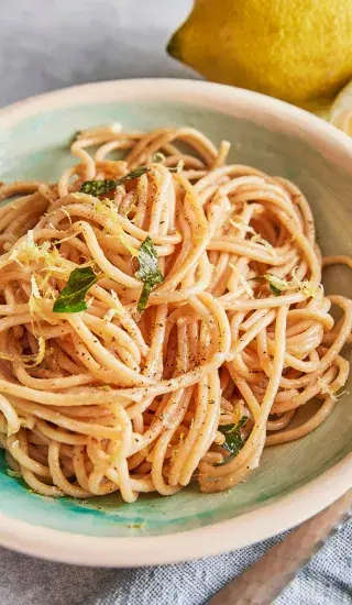Jednoduché těstoviny s citronem