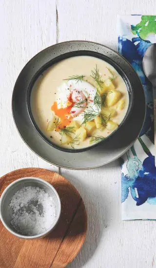 Cuketová koprová polévka