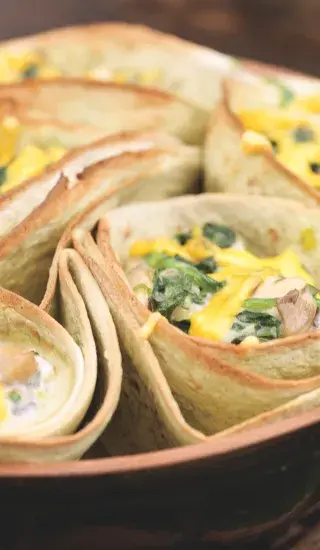 Enchiladas se špenátem