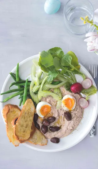 Fazolovo-tuňákový hummus