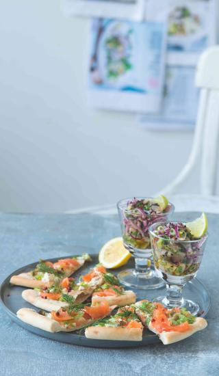 Salát à la ceviche z nakládaných ryb