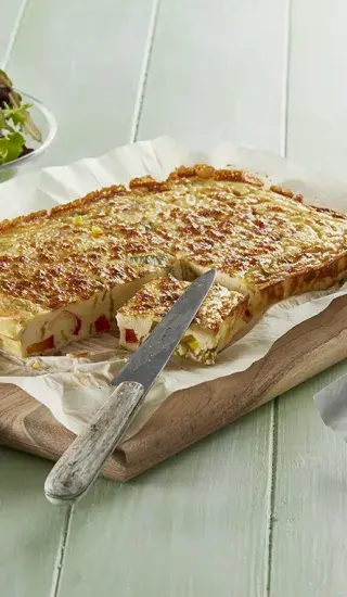 Lučinová frittata s pórkem