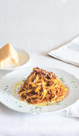 Gianfrancova boloňská omáčka s tagliatelle