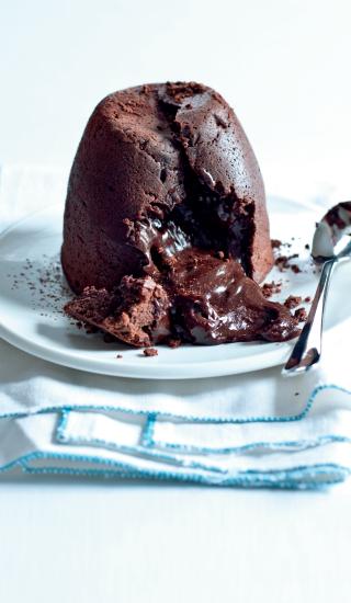 Horký čokoládový dortík - láva cake