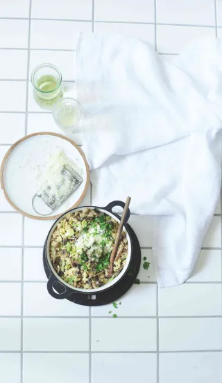 Houbové rizoto z trouby