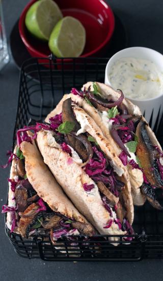 Houbový gyros