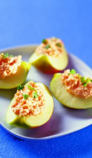 Mrkvová majonéza v jablku