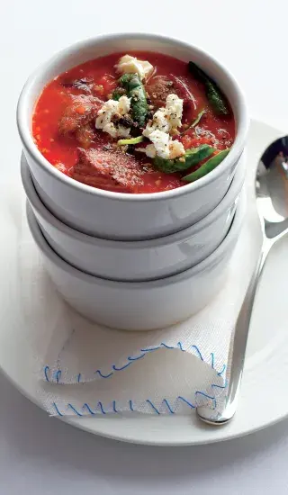 Jehněčí polévka s kuskusem