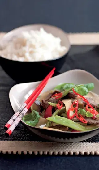 Zelené hovězí kari