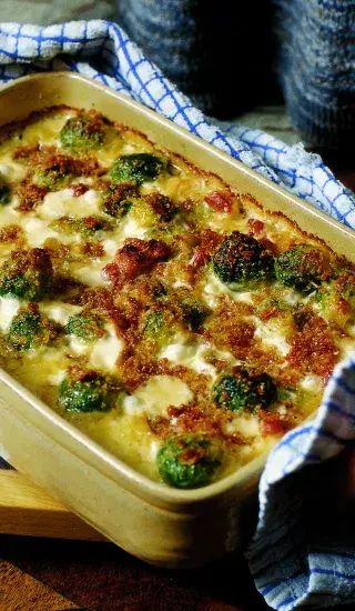 Zapečené kapustičky v krémové omáčce