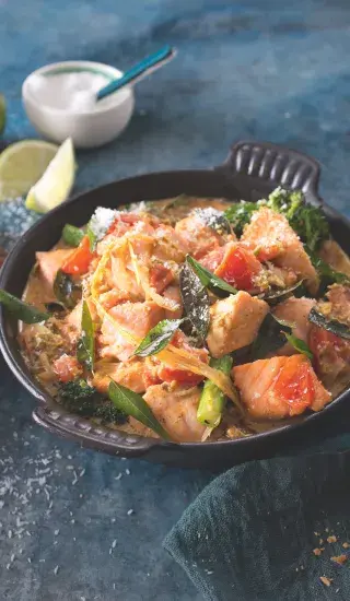 Lososové kari ze Šrí Lanky