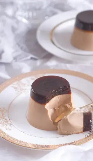 Kávová panna cotta