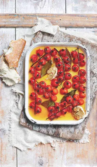 Konfitovaná třešňová rajčátka