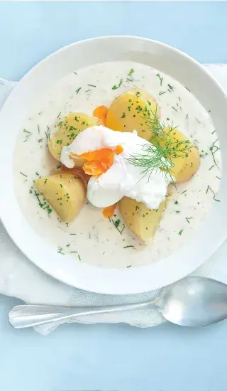 Koprovka s pošírovaným vejcem