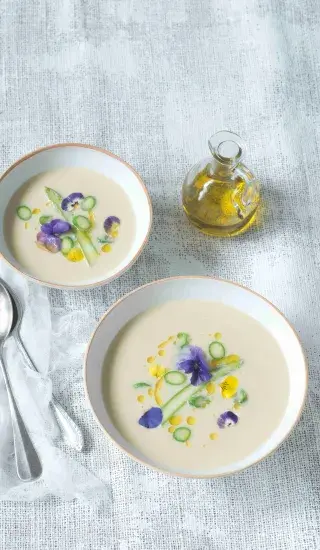 Krémová chřestová polévka