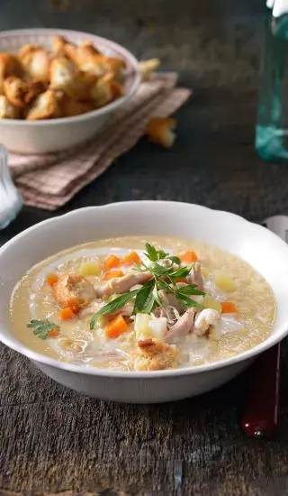 Krémová kuřecí polévka