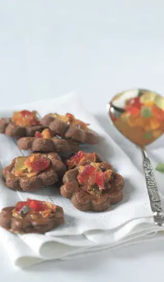 Krokantové kytičky