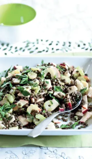 Křupavý čočkový salát