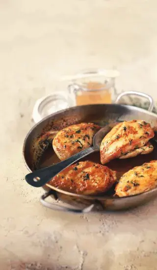 Kuře na pomerančích