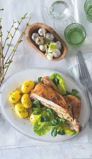 Kuře s nádivkou podle Sandtnerové