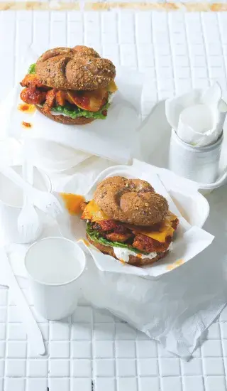 Kuřecí burger s piri piri