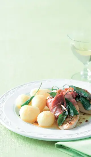 Kuřecí medailonky na šalvěji a víně