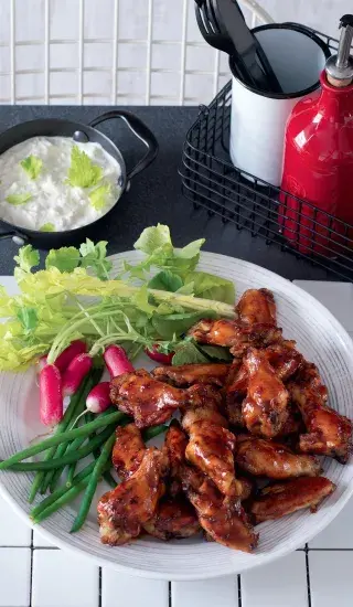 Lepkavá BBQ křídla