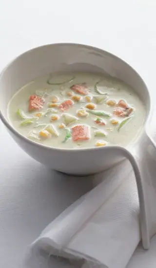 Lososová krémová polévka