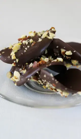 Tuiles (čokoládové lístky)