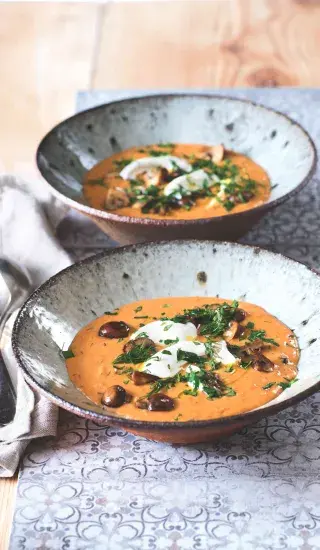 Maďarská žampionová polévka