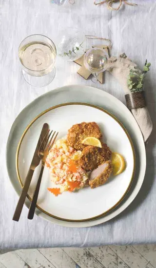 Mandlové řízečky z vepřové panenky