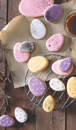 Velikonoční máslové sušenky s vanilkou 